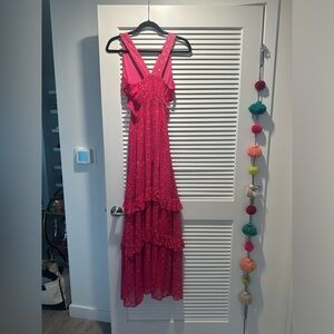 VICI long open bank dress